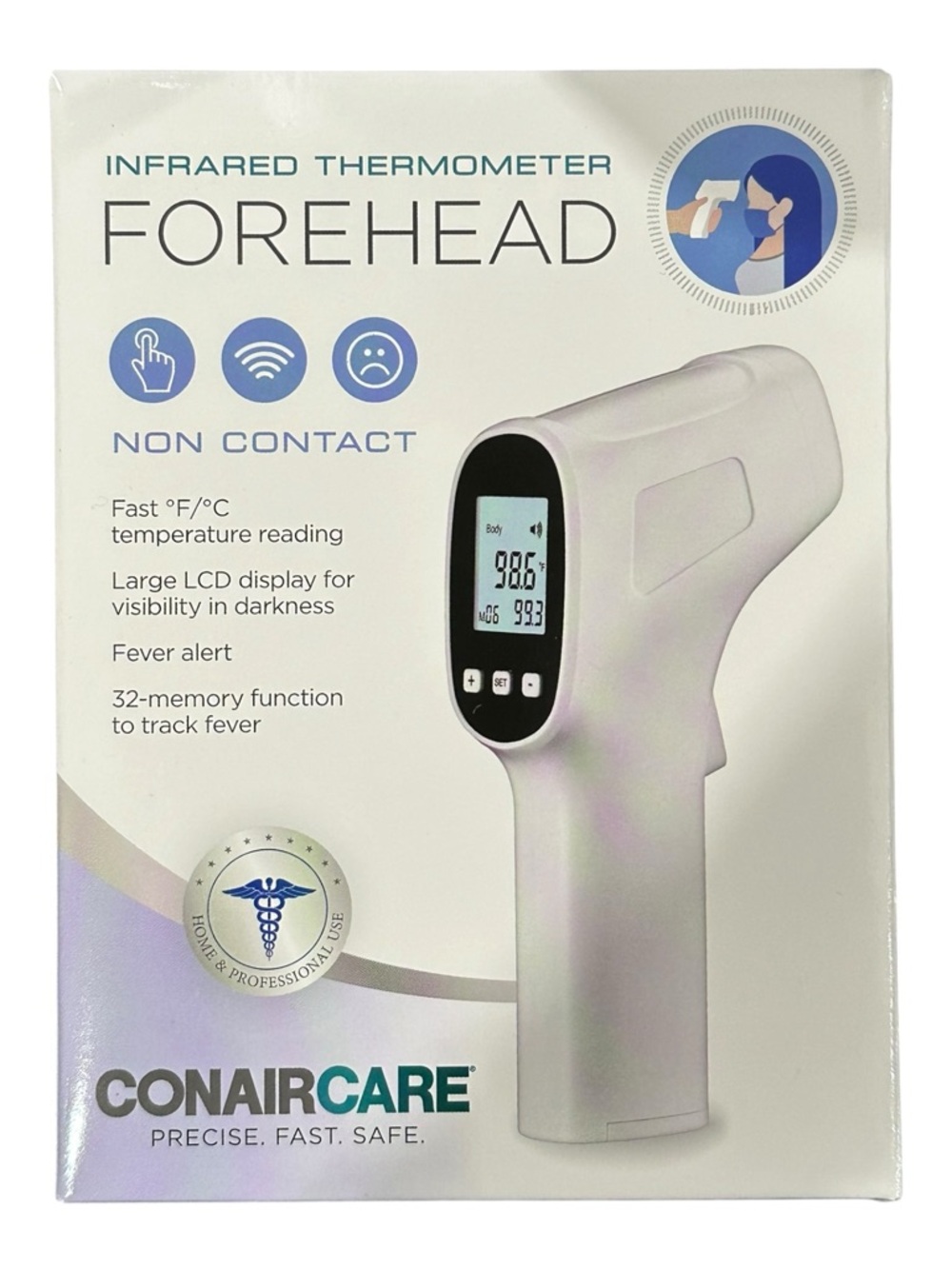 New in Box Conair Care Infrared Thermometer Forehead Non Contact